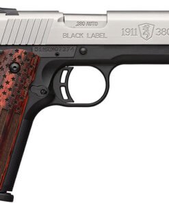 Browning 1911-380 Black Label Pro Pistol 051977492, 380 ACP, 4.25", Rosewood US Flag Grips, Two-Tone Finish, 8 Rd